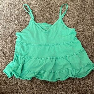 light green flowy top